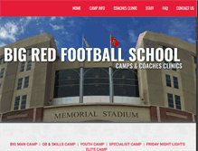 Tablet Screenshot of bigredfootballschool.com